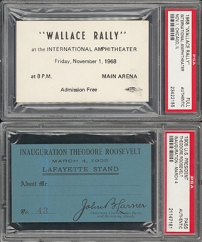 1873-1968 Presidential and Political Events Ticket Collection (PSA)